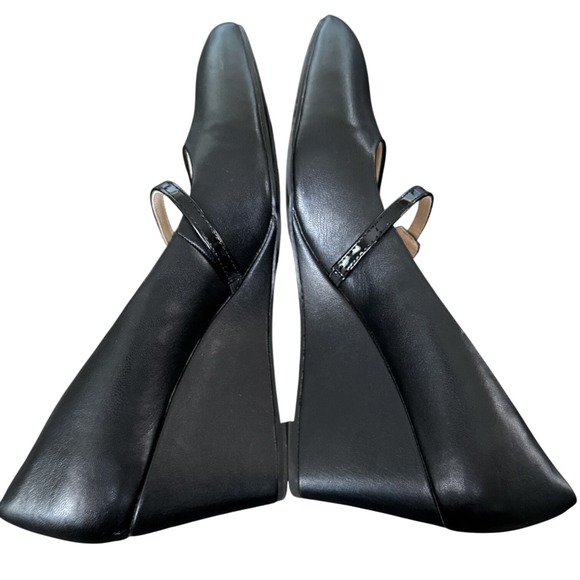 LifeStride Soft System Black Wedge Mary Jane Pumps Womens Size 11M Comfort Shoes - Picture 6 of 11
